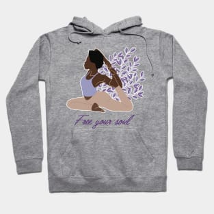 Free Your Soul Kundalini Ashtanga Hatha Asanas Yogi Yoga Hoodie